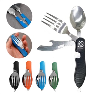 Stainless Steel 4-in-1 Folding Multi-Tool Utensil